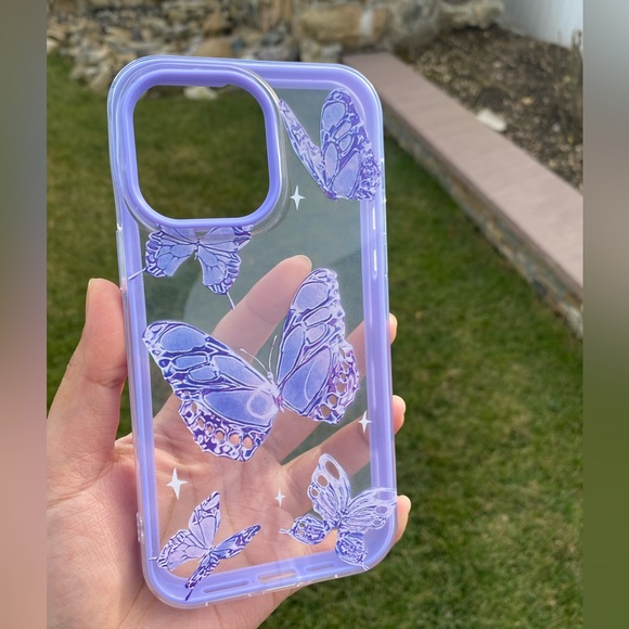 Butterfly printed iphone 14 pro Max case - Picture 2 of 10